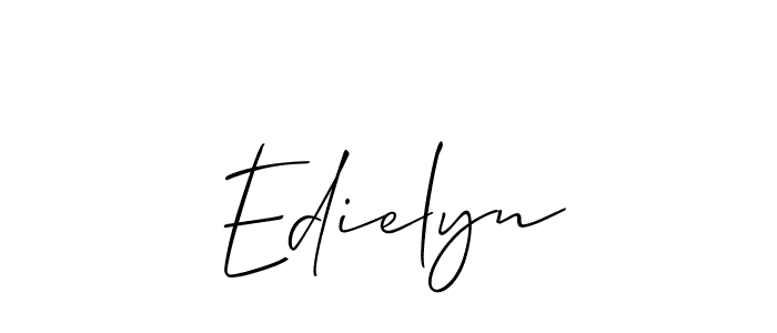 Make a beautiful signature design for name Edielyn. Use this online signature maker to create a handwritten signature for free. Edielyn signature style 2 images and pictures png