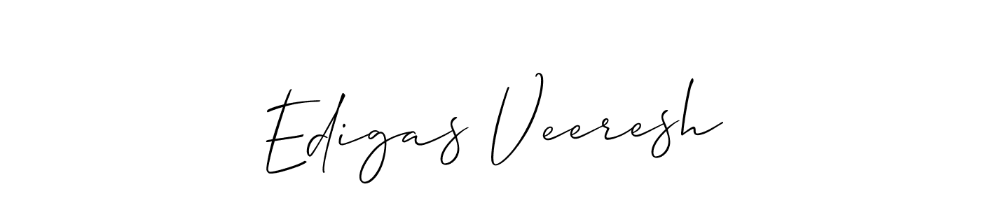Make a short Edigas Veeresh signature style. Manage your documents anywhere anytime using Allison_Script. Create and add eSignatures, submit forms, share and send files easily. Edigas Veeresh signature style 2 images and pictures png