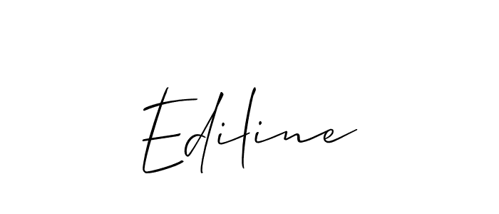 How to make Ediline signature? Allison_Script is a professional autograph style. Create handwritten signature for Ediline name. Ediline signature style 2 images and pictures png