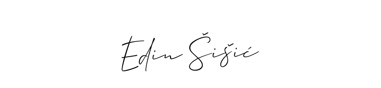 It looks lik you need a new signature style for name Edin Šišić. Design unique handwritten (Allison_Script) signature with our free signature maker in just a few clicks. Edin Šišić signature style 2 images and pictures png