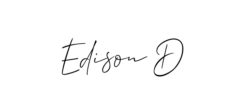 You can use this online signature creator to create a handwritten signature for the name Edison D. This is the best online autograph maker. Edison D signature style 2 images and pictures png