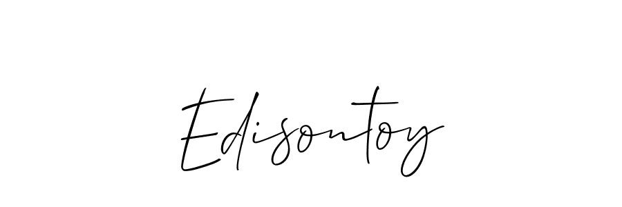 You should practise on your own different ways (Allison_Script) to write your name (Edisontoy) in signature. don't let someone else do it for you. Edisontoy signature style 2 images and pictures png