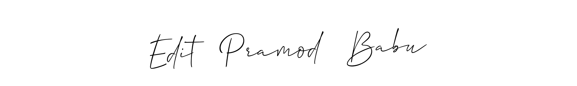 How to make Edit   Pramod   Babu name signature. Use Allison_Script style for creating short signs online. This is the latest handwritten sign. Edit   Pramod   Babu signature style 2 images and pictures png