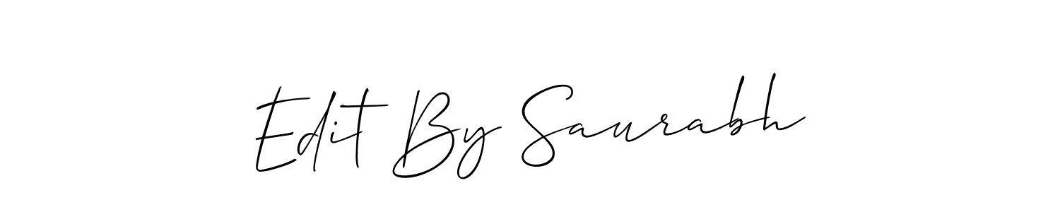 The best way (Allison_Script) to make a short signature is to pick only two or three words in your name. The name Edit By Saurabh include a total of six letters. For converting this name. Edit By Saurabh signature style 2 images and pictures png