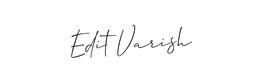 Also You can easily find your signature by using the search form. We will create Edit Varish name handwritten signature images for you free of cost using Allison_Script sign style. Edit Varish signature style 2 images and pictures png