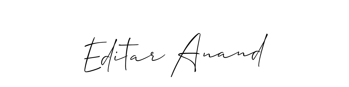 Check out images of Autograph of Editar Anand name. Actor Editar Anand Signature Style. Allison_Script is a professional sign style online. Editar Anand signature style 2 images and pictures png