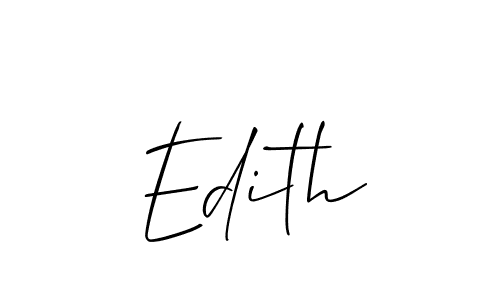 Also we have Edith name is the best signature style. Create professional handwritten signature collection using Allison_Script autograph style. Edith signature style 2 images and pictures png