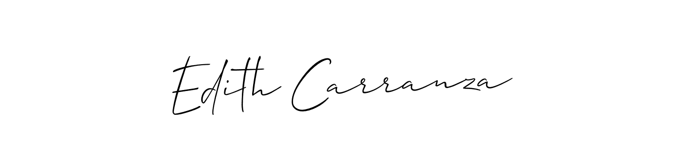 Use a signature maker to create a handwritten signature online. With this signature software, you can design (Allison_Script) your own signature for name Edith Carranza. Edith Carranza signature style 2 images and pictures png