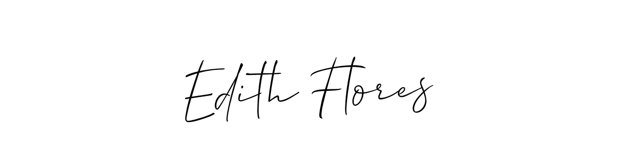 How to Draw Edith Flores signature style? Allison_Script is a latest design signature styles for name Edith Flores. Edith Flores signature style 2 images and pictures png