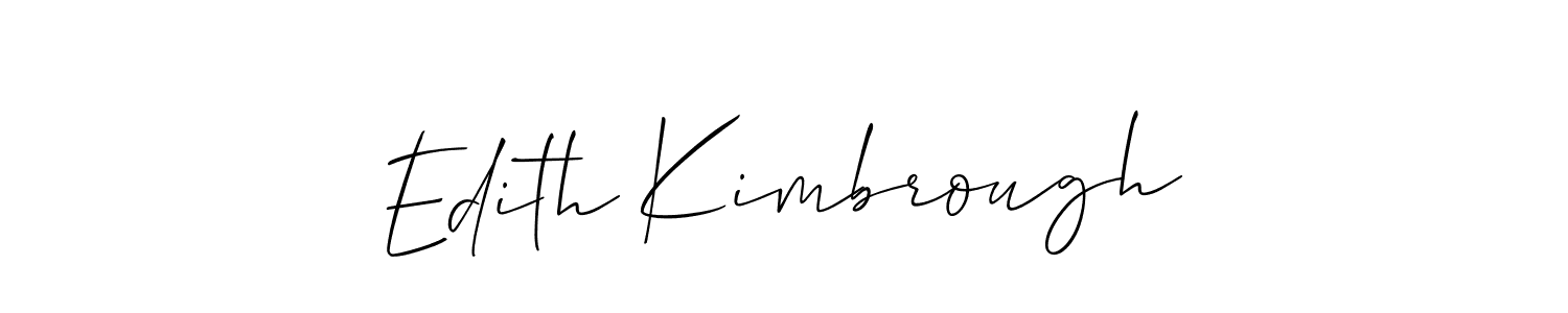 How to make Edith Kimbrough signature? Allison_Script is a professional autograph style. Create handwritten signature for Edith Kimbrough name. Edith Kimbrough signature style 2 images and pictures png