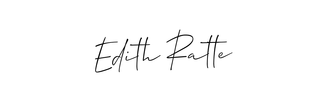Use a signature maker to create a handwritten signature online. With this signature software, you can design (Allison_Script) your own signature for name Edith Ratte. Edith Ratte signature style 2 images and pictures png