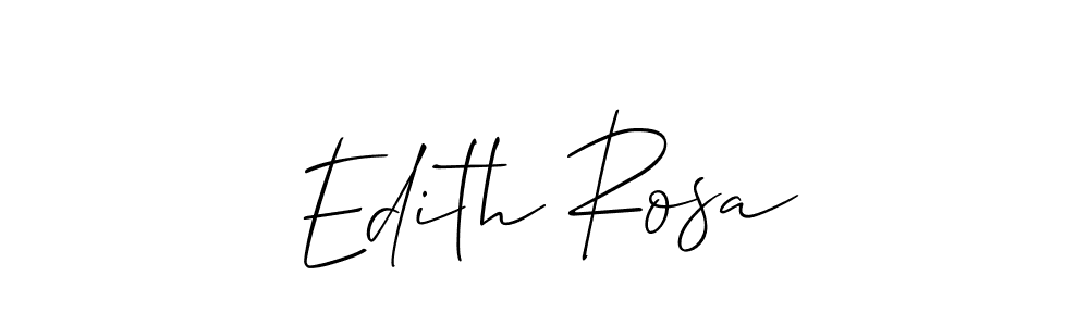 Design your own signature with our free online signature maker. With this signature software, you can create a handwritten (Allison_Script) signature for name Edith Rosa. Edith Rosa signature style 2 images and pictures png