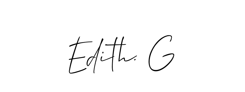 You should practise on your own different ways (Allison_Script) to write your name (Edith. G) in signature. don't let someone else do it for you. Edith. G signature style 2 images and pictures png