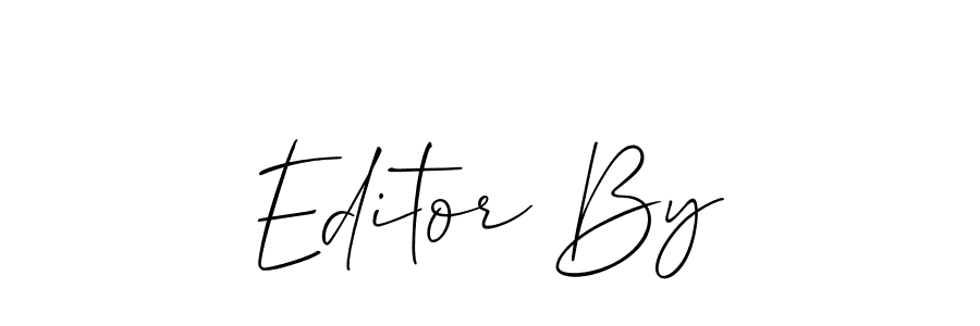 How to Draw Editor By signature style? Allison_Script is a latest design signature styles for name Editor By. Editor By signature style 2 images and pictures png