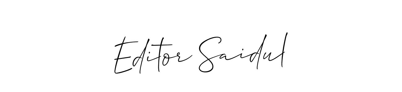 This is the best signature style for the Editor Saidul name. Also you like these signature font (Allison_Script). Mix name signature. Editor Saidul signature style 2 images and pictures png