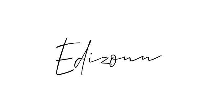 Make a short Edizonn signature style. Manage your documents anywhere anytime using Allison_Script. Create and add eSignatures, submit forms, share and send files easily. Edizonn signature style 2 images and pictures png