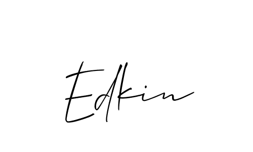 Best and Professional Signature Style for Edkin. Allison_Script Best Signature Style Collection. Edkin signature style 2 images and pictures png