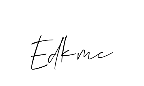 How to make Edkmc name signature. Use Allison_Script style for creating short signs online. This is the latest handwritten sign. Edkmc signature style 2 images and pictures png