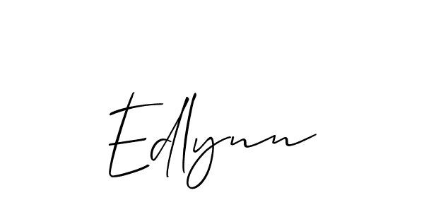 How to make Edlynn signature? Allison_Script is a professional autograph style. Create handwritten signature for Edlynn name. Edlynn signature style 2 images and pictures png