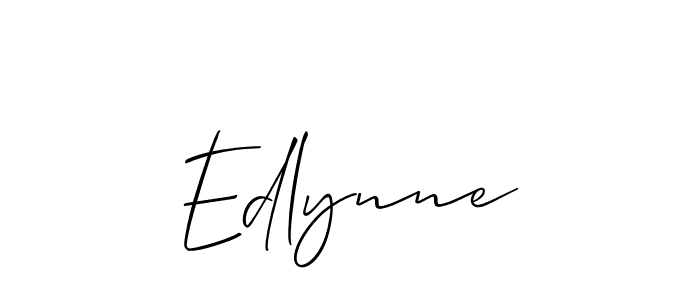 It looks lik you need a new signature style for name Edlynne. Design unique handwritten (Allison_Script) signature with our free signature maker in just a few clicks. Edlynne signature style 2 images and pictures png