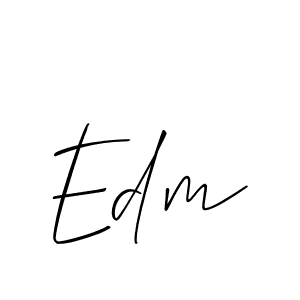 Also we have Edm name is the best signature style. Create professional handwritten signature collection using Allison_Script autograph style. Edm signature style 2 images and pictures png