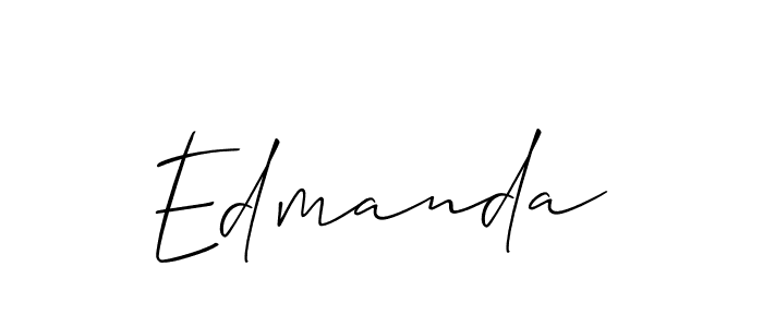 Edmanda stylish signature style. Best Handwritten Sign (Allison_Script) for my name. Handwritten Signature Collection Ideas for my name Edmanda. Edmanda signature style 2 images and pictures png