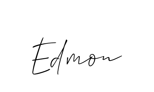 Edmon stylish signature style. Best Handwritten Sign (Allison_Script) for my name. Handwritten Signature Collection Ideas for my name Edmon. Edmon signature style 2 images and pictures png