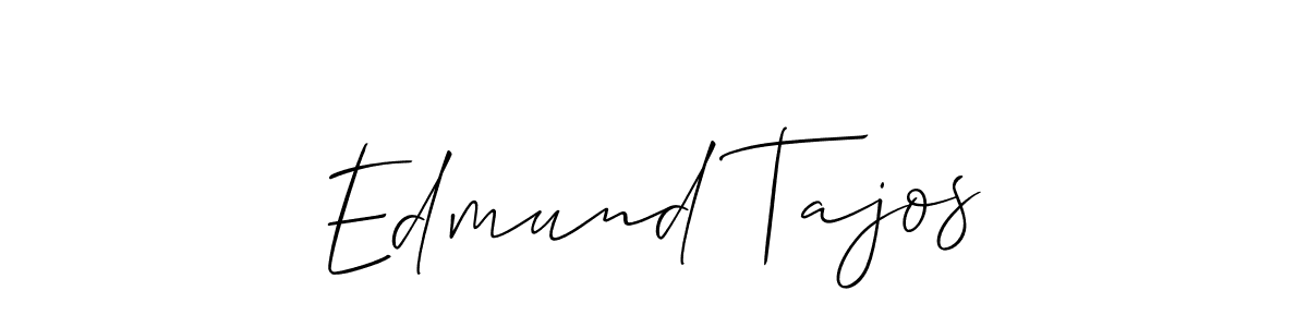 Create a beautiful signature design for name Edmund Tajos. With this signature (Allison_Script) fonts, you can make a handwritten signature for free. Edmund Tajos signature style 2 images and pictures png