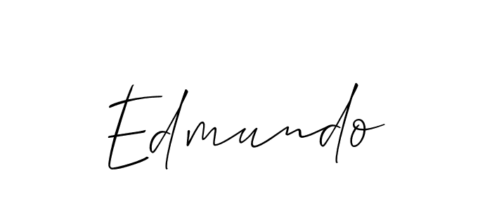 How to make Edmundo name signature. Use Allison_Script style for creating short signs online. This is the latest handwritten sign. Edmundo signature style 2 images and pictures png