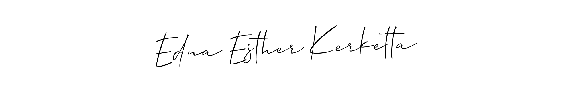 Use a signature maker to create a handwritten signature online. With this signature software, you can design (Allison_Script) your own signature for name Edna Esther Kerketta. Edna Esther Kerketta signature style 2 images and pictures png