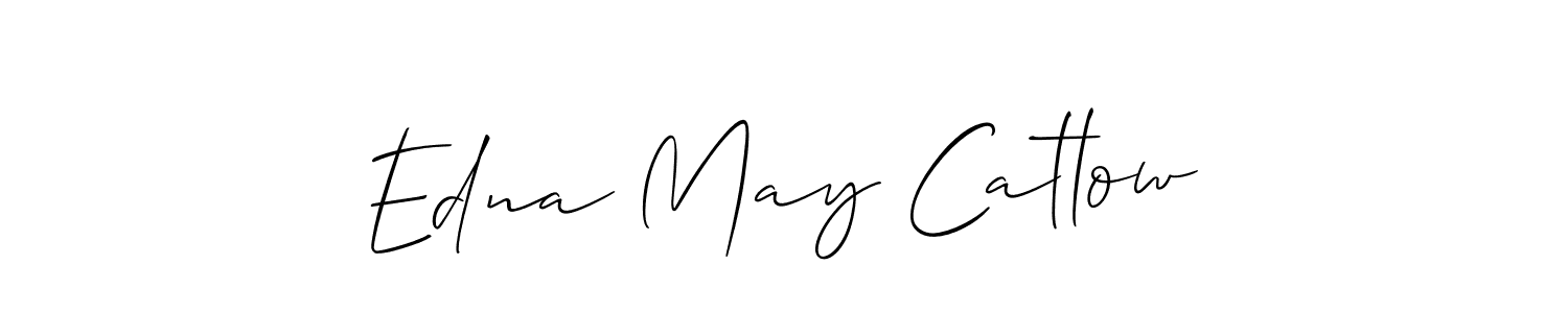 How to make Edna May Catlow name signature. Use Allison_Script style for creating short signs online. This is the latest handwritten sign. Edna May Catlow signature style 2 images and pictures png