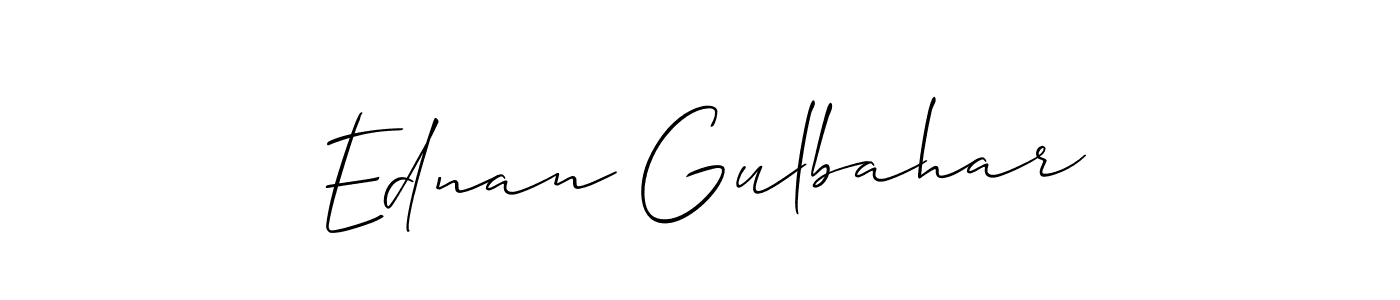 Similarly Allison_Script is the best handwritten signature design. Signature creator online .You can use it as an online autograph creator for name Ednan Gulbahar. Ednan Gulbahar signature style 2 images and pictures png