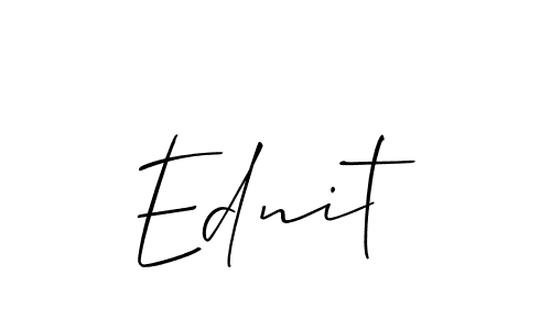 Make a beautiful signature design for name Ednit. Use this online signature maker to create a handwritten signature for free. Ednit signature style 2 images and pictures png