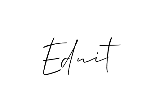 Make a beautiful signature design for name Ednit. Use this online signature maker to create a handwritten signature for free. Ednit signature style 2 images and pictures png