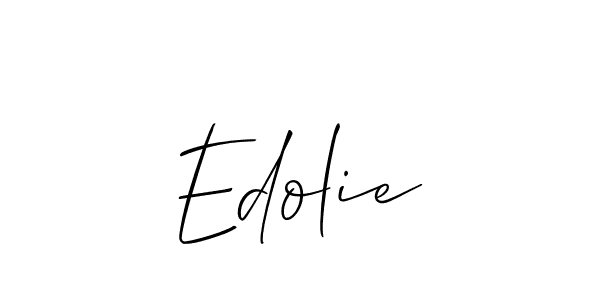 You should practise on your own different ways (Allison_Script) to write your name (Edolie) in signature. don't let someone else do it for you. Edolie signature style 2 images and pictures png