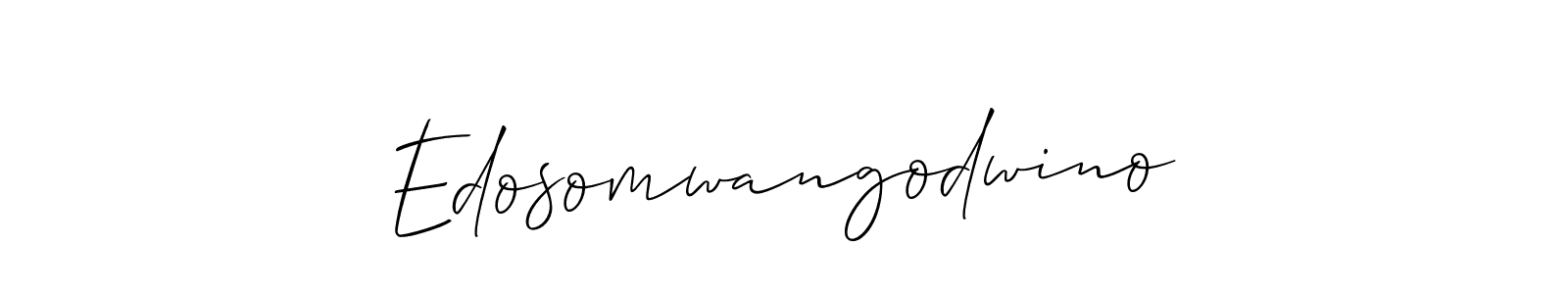 This is the best signature style for the Edosomwangodwino name. Also you like these signature font (Allison_Script). Mix name signature. Edosomwangodwino signature style 2 images and pictures png