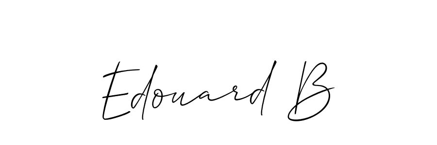 Make a short Edouard B signature style. Manage your documents anywhere anytime using Allison_Script. Create and add eSignatures, submit forms, share and send files easily. Edouard B signature style 2 images and pictures png