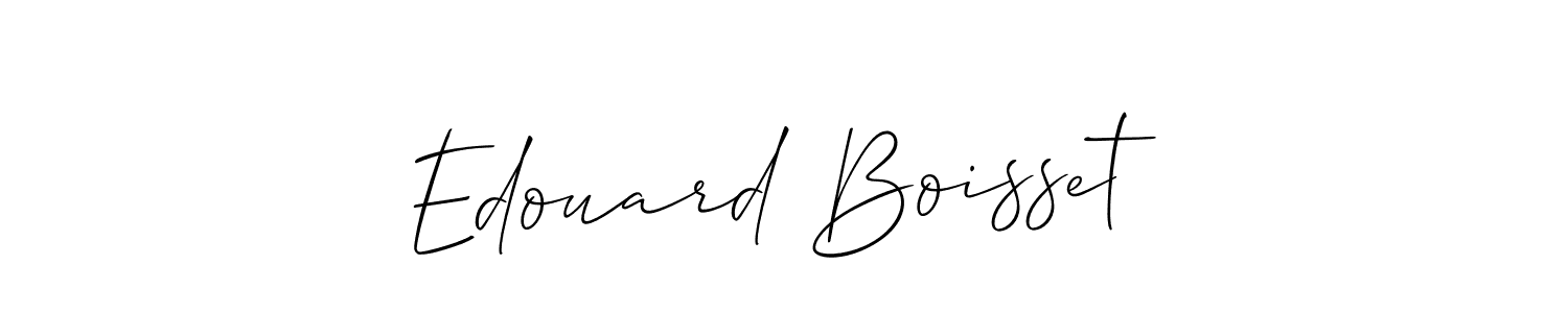 Edouard Boisset stylish signature style. Best Handwritten Sign (Allison_Script) for my name. Handwritten Signature Collection Ideas for my name Edouard Boisset. Edouard Boisset signature style 2 images and pictures png