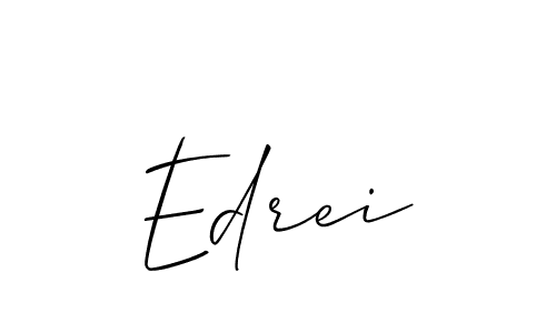 How to Draw Edrei signature style? Allison_Script is a latest design signature styles for name Edrei. Edrei signature style 2 images and pictures png