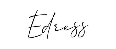 Elevate your brand with a stunning Edress eSignature. The Allison_Script style provides a balanced, flowing aesthetic for everyday signing. Edress signature style 2 images and pictures png