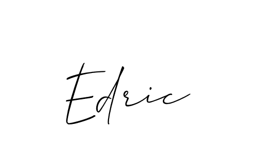 Also we have Edric name is the best signature style. Create professional handwritten signature collection using Allison_Script autograph style. Edric signature style 2 images and pictures png