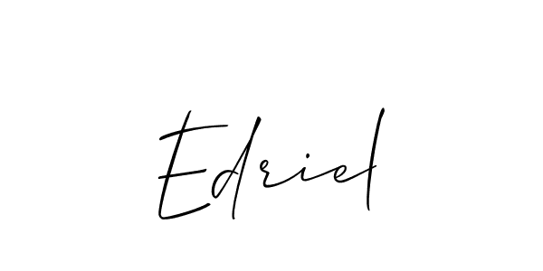 Once you've used our free online signature maker to create your best signature Allison_Script style, it's time to enjoy all of the benefits that Edriel name signing documents. Edriel signature style 2 images and pictures png