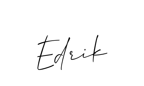 Similarly Allison_Script is the best handwritten signature design. Signature creator online .You can use it as an online autograph creator for name Edrik. Edrik signature style 2 images and pictures png