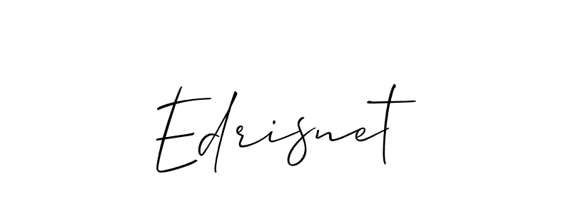 Create a beautiful signature design for name Edrisnet. With this signature (Allison_Script) fonts, you can make a handwritten signature for free. Edrisnet signature style 2 images and pictures png