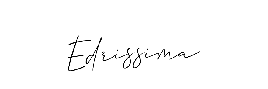 Also You can easily find your signature by using the search form. We will create Edrissima name handwritten signature images for you free of cost using Allison_Script sign style. Edrissima signature style 2 images and pictures png