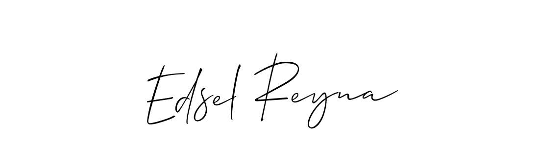 It looks lik you need a new signature style for name Edsel Reyna. Design unique handwritten (Allison_Script) signature with our free signature maker in just a few clicks. Edsel Reyna signature style 2 images and pictures png