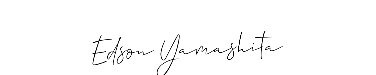 Make a short Edson Yamashita signature style. Manage your documents anywhere anytime using Allison_Script. Create and add eSignatures, submit forms, share and send files easily. Edson Yamashita signature style 2 images and pictures png