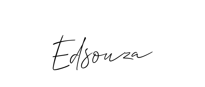 Also we have Edsouza name is the best signature style. Create professional handwritten signature collection using Allison_Script autograph style. Edsouza signature style 2 images and pictures png