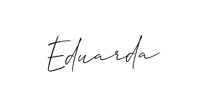 Allison_Script is a professional signature style that is perfect for those who want to add a touch of class to their signature. It is also a great choice for those who want to make their signature more unique. Get Eduarda name to fancy signature for free. Eduarda signature style 2 images and pictures png