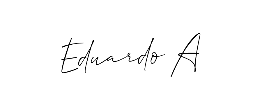 How to Draw Eduardo A signature style? Allison_Script is a latest design signature styles for name Eduardo A. Eduardo A signature style 2 images and pictures png